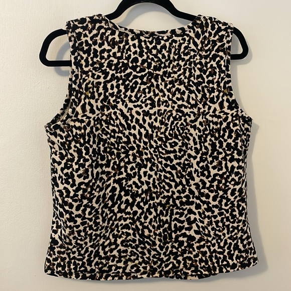 Cabi Cropped Knotty Cheetah Athletic Tank M - Picture 4 of 5